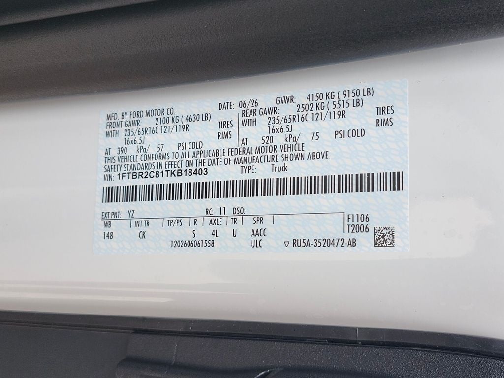 2026 Ford Transit-250 Med Roof LWB