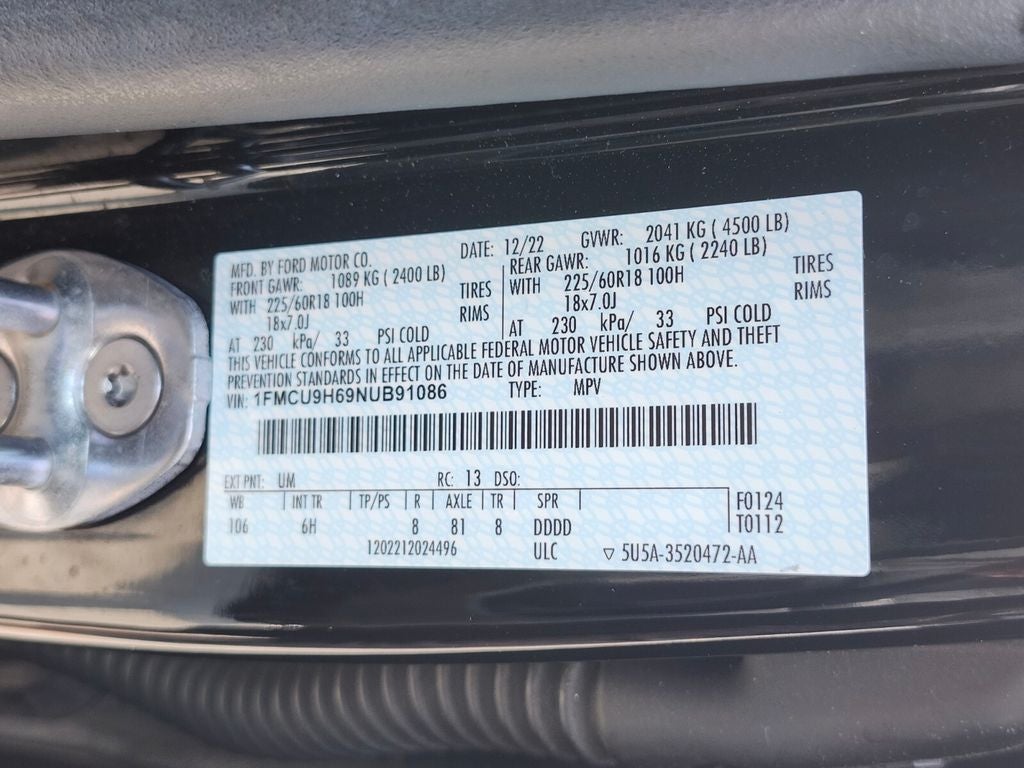 2022 Ford Escape SEL
