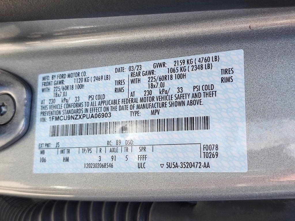 2023 Ford Escape Hybrid ST-Line Select