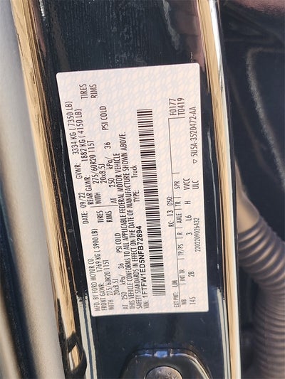 2022 Ford F-150 Lariat