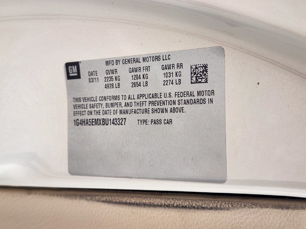 2011 Buick Lucerne CX