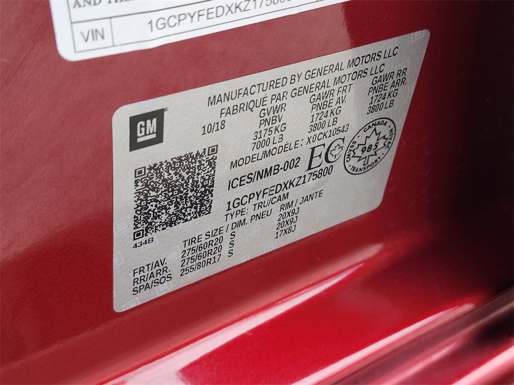 2019 Chevrolet Silverado 1500 LT Trail Boss