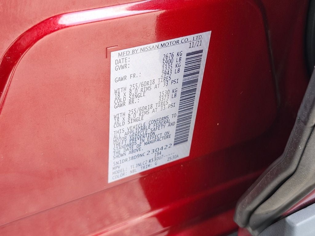 2022 Nissan Pathfinder SV