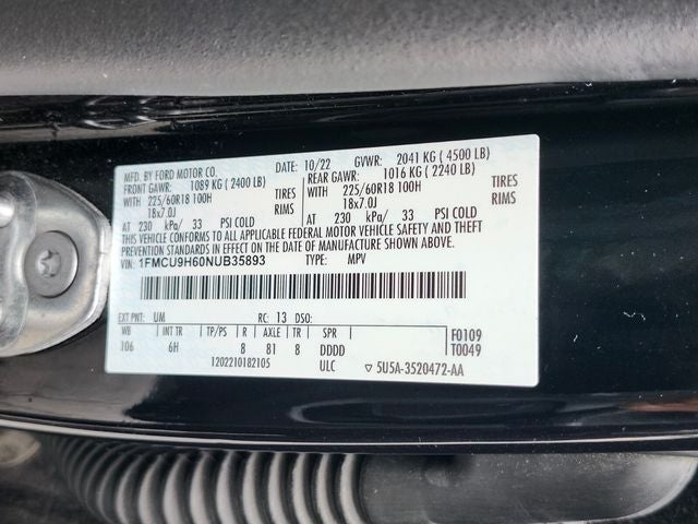 2022 Ford Escape SEL