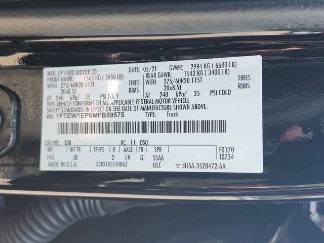 2021 Ford F-150 XL