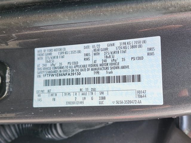 2022 Ford F-150 XLT