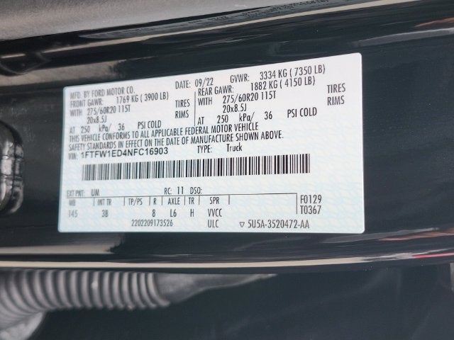 2022 Ford F-150 Platinum