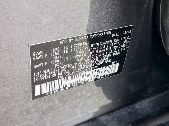 2020 Subaru Outback Limited XT
