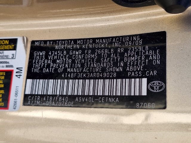 2010 Toyota Camry LE