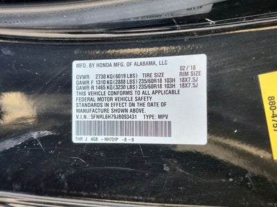 2018 Honda Odyssey EX-L