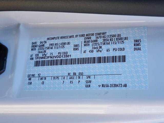 2027 Ford E-350SD Base Cutaway