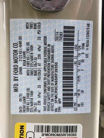 2025 Ford Bronco Sport Outer Banks