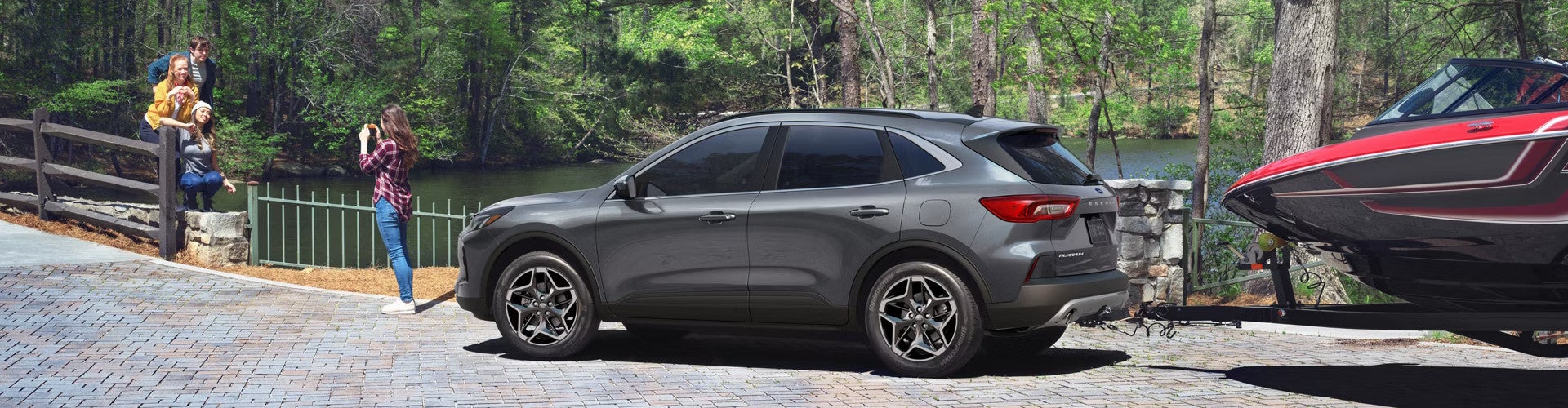 Family with their 2026 Ford Escape